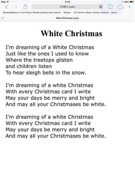 Carols Christmas Lyrics Carole Colman