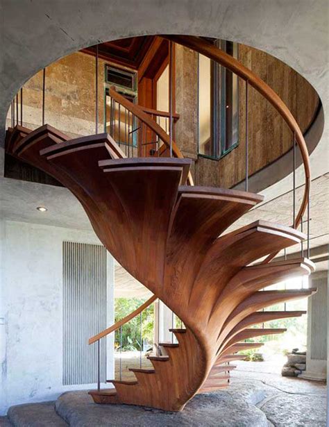 5 Contemporary Wooden Staircase Designs For Home Interiors