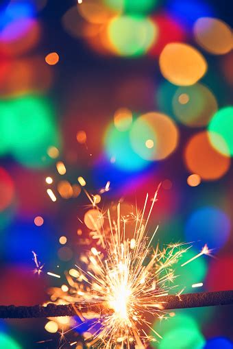 Celebrating With Sparklers Stock Photo Download Image Now