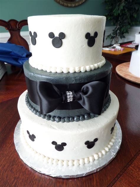 Mickey Mouse Wedding Cake By Confectionate Cakes Raleigh Nc Disney