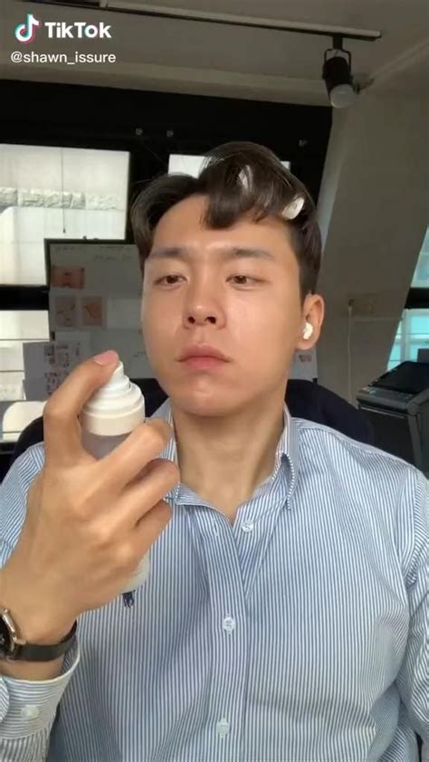 Korean Guy Skincare And Natural Makeup Look Beauty Tiktok Video