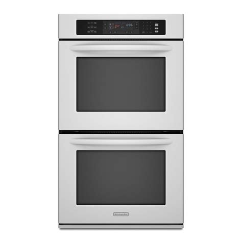 Kitchenaid 27 Inch Double Electric Wall Oven Color White In The