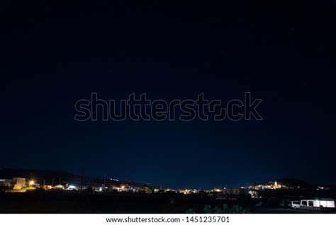Night Sky Filled Stars Over Lights Stock Photo 1451235701 Shutterstock