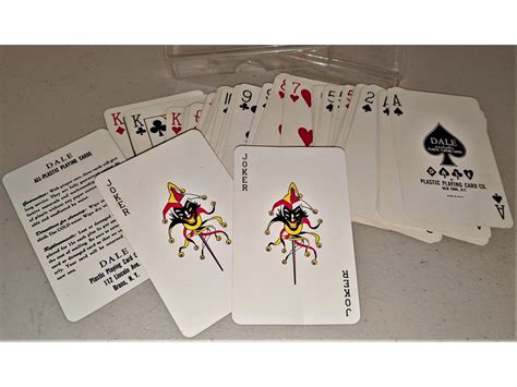 Deck Of 52 2 Jokers Dale Plastic Playing Cards In Plastic Case