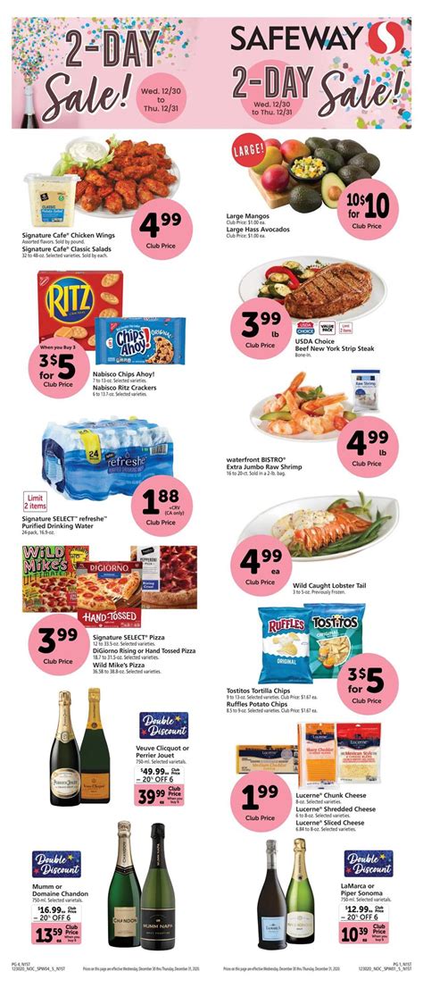 The prices are actually not bad if you are short on time or a little challenged in the kitchen definitely cheaper than eating out! Safeway Weekly Ad Dec 30 2020 - Jan 5, 2021 - WeeklyAds2