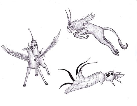 Hippogriff Rider Sketches By Laspliten On Deviantart