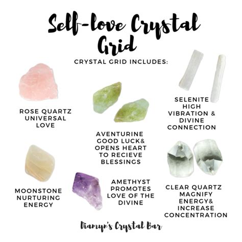 Self Love Crystal Grid Kit