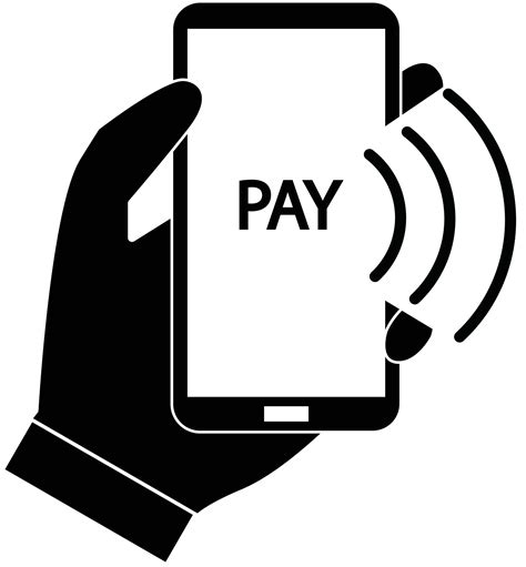 payment with smartphone icon on white background. online mobile payment