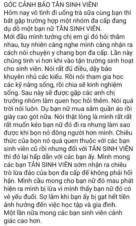 Cảnh Báo Sinh Viên Lên Sài Gòn Nhập Học Sau Vụ Nam Sinh Mất Tích Thi