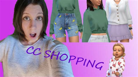 Sims 4 Cc Shopping Youtube