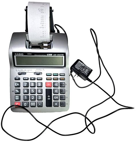 Casio HR-100TM Desktop Printing Calculator Tax & Exchange 12 Digits LCD