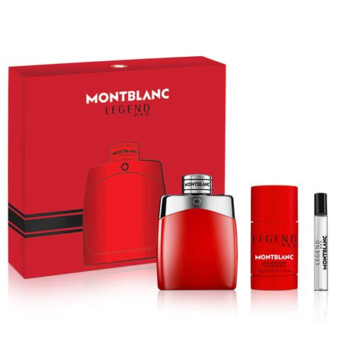 Legend Red By Mont Blanc 100ml Edp 3 Piece T Set Perfume Nz