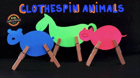 Clothespin Animals Youtube