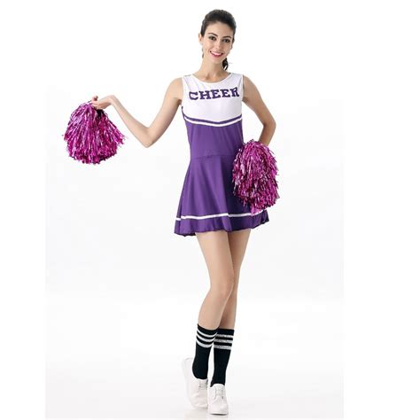 6 Color Sexy High School Cheerleader Costume Cheer Uniform Outfit Fancy
