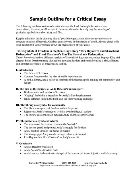 / 26+ research paper examples. 008 Critical Essay Outline Format 130831 Example ~ Thatsnotus