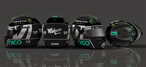Nico rosberg blue 2014 helmet. Nico Rosberg 2014 Helmet - F1 Fast Lap - The Beauty and ...