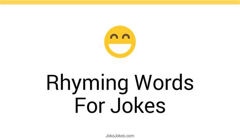 18 Rhyming Words For Jokes And Funny Puns Jokojokes