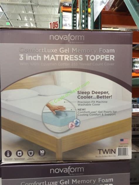 If so, a cooling mattress topper might be the sleep accessory for you. Novaform Comfortluxe 3" Memory Foam Mattress Topper - Twin ...