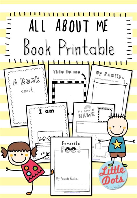 All About Me Printable Book Template Printable Templates