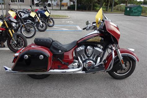 Used 2016 Indian Chieftain Indian Red Motorcycles In Palm Bay Fl