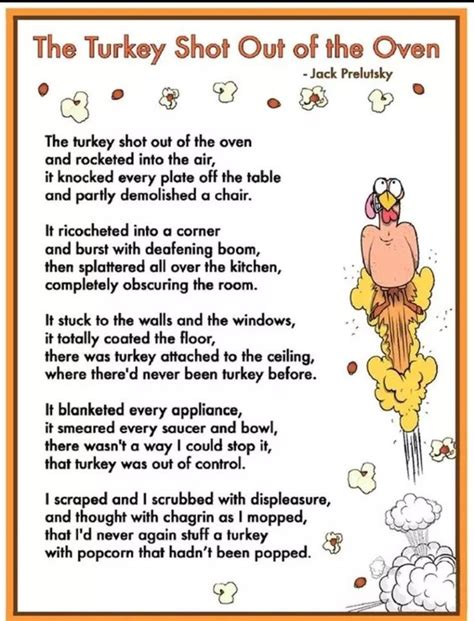 Pin by Nancy Boudreau on Thanksgivings | Funny poems for kids