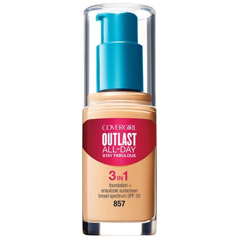 Covergirl Outlast Allday Stay Fabulous 3in1 Foundation Golden Tan 1 Oz