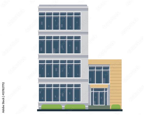 Modern Flat Commercial Office Building Suitable For Diagrams