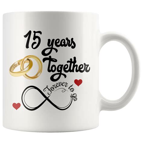 15th Wedding Anniversary T For Him And Her Married For 15 Years 1