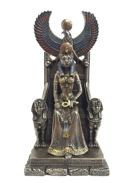 egyptian goddess sekhmet sitting in throne statue statues sekhmet egyptian goddess egyptian