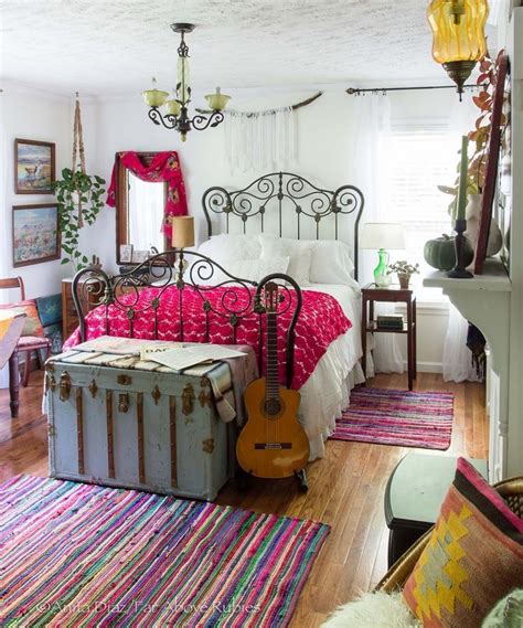 Beautiful Eclectic Vintage Boho Bedroom Love The Bright Bold Colors