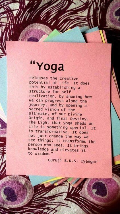 Yogaparadise Yoga Quotes Teaching Yoga Iyengar Yoga
