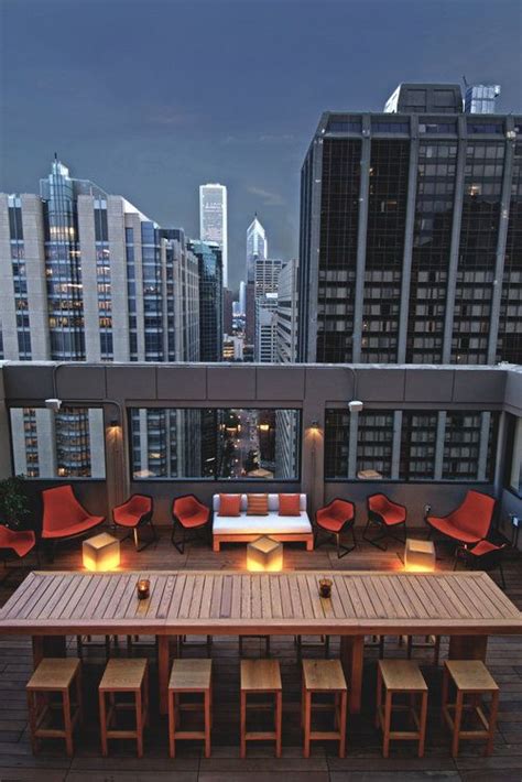 The Stewart Affinia Hotel Rooftop Bar Chicago Rooftop Bars Chicago