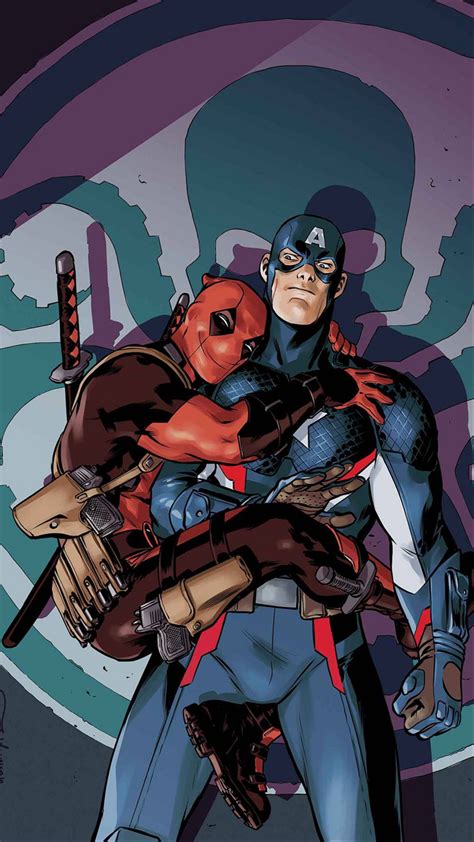 Deadpool And Captain America Riwallpaper