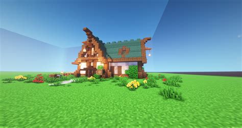 Simple Survival Spruce House Minecraft Map
