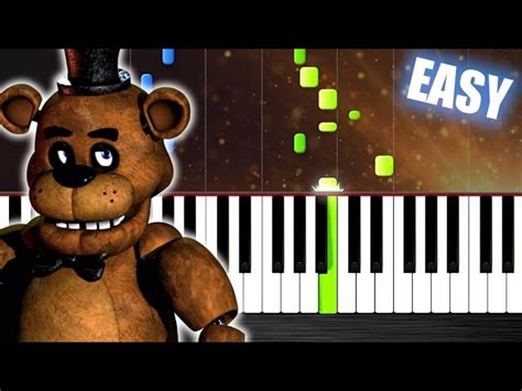 Five Nights At Freddy S Song EASY Piano Tutorial By PlutaX