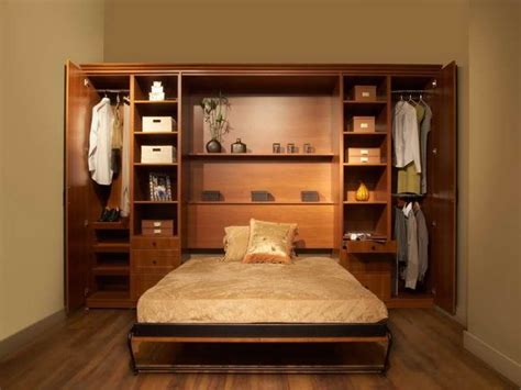 Custom Wall Mounted Bed With Wardrobe Cupboard Storage Attached At Rs
