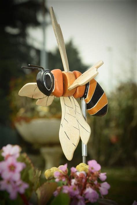 Whirligig Bee Wooden Bird Insect In 2020 Whirligig Whirligigs