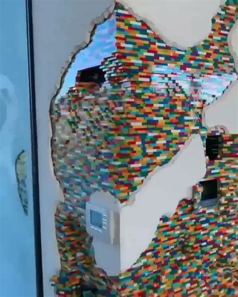 Amazing Lego Wall In The House Video Amazing Lego Creations Lego
