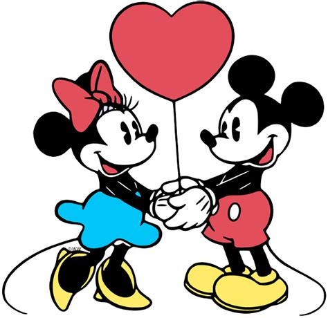 Classic Mickey And Minnie Mouse Clip Art