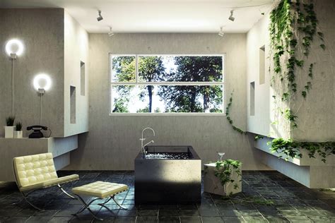 Perfect your bathroom wall decor with diy abstract artwork made from plain stretched canvas. Sunlight Streams into Bathrooms Connected to Nature