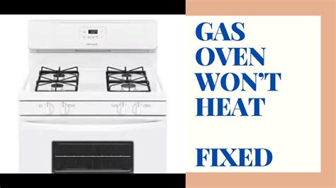 Gas Oven Wont Heat Easy Fix Youtube