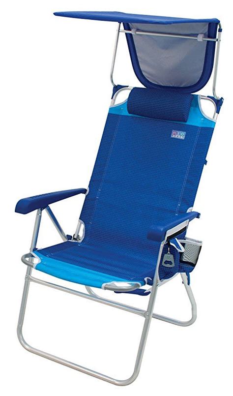 A beach chair with canopy offers excellent protection from the sun as well as occasional rains, and is usually lightweight enough to be carried around. Rio Beach Hi-Boy High Seat 17" Folding Beach Chair With ...