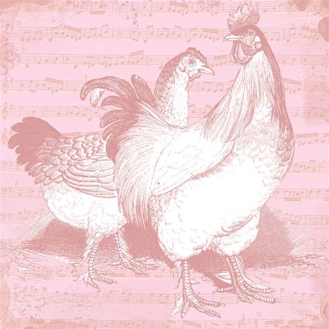 Stampin D Amour Free Digital Scrapbook Paper Vintage Chickens