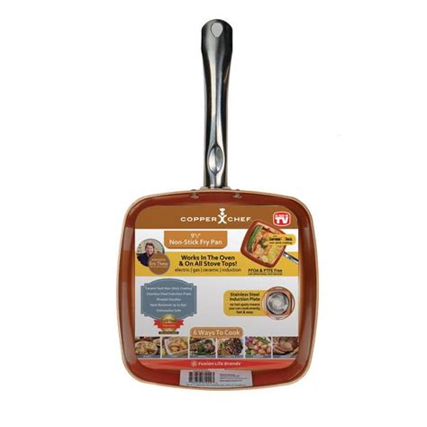 Check spelling or type a new query. As Seen On TV Copper Chef 9.5" Non Stick Square Pan