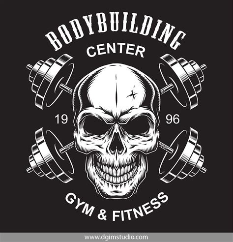 Bodybuilding And Fitness Bundle Bodybuilding Gym Logo Fitness