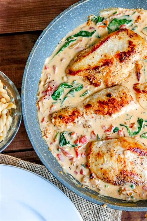 Creamy Mediterranean Chicken Dinner In A Skillet Kylee Cooks