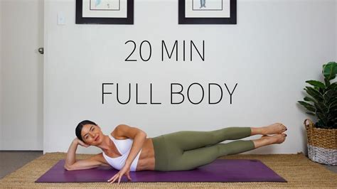 Minute Full Body Workout Intermediate Pilates Class Youtube In