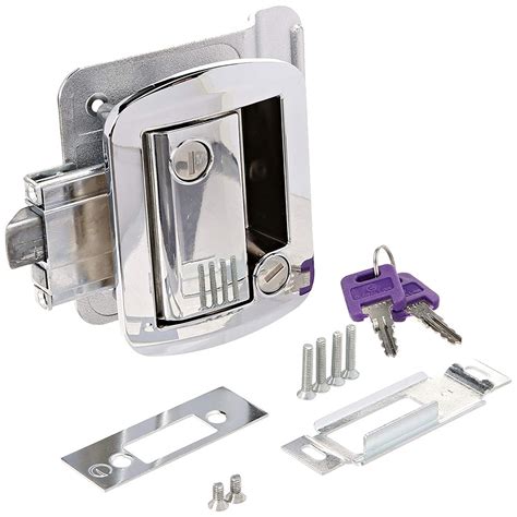 Replacement Door Lock For Travel Trailers Chrome Plated Ap 013 572