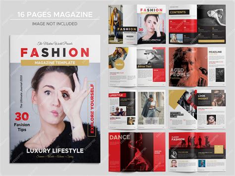 Premium Psd 16 Pages Fashion Magazine Template