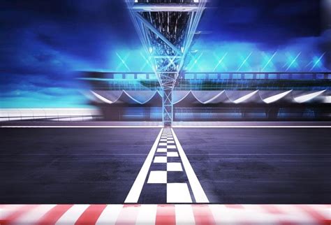 Galleon Aofoto 6x4ft Finish Line Race Track Background Motion Blur